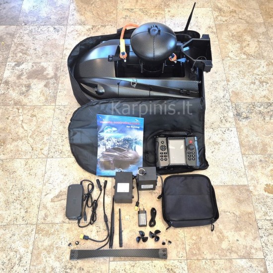 Attacker M60 Pro pašarų laivelis su Echolotu ir 116 taškų GPS. 31200 baterija Attacker M60 Pro pašarų laivelis su Echolotu ir 116 taškų GPS. 31200 baterija