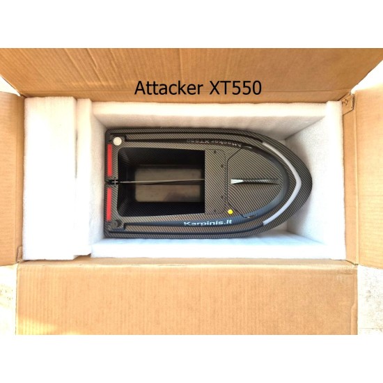Attacker XT550 pašarų laivelis su Echolotu su 116 taškų GPS. 18000 baterija. Telpa 3.26 litro pašaro Attacker XT550 pašarų laivelis su Echolotu su 116 taškų GPS. 18000 baterija. Telpa 3.26 litro pašaro