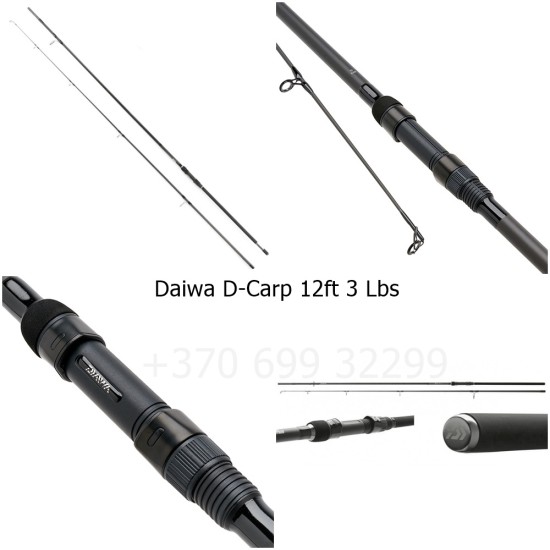 Daiwa D-Carp 12ft 366cm 3 Lbs karpinis kotas Daiwa D-Carp 12ft 366cm 3 Lbs karpinis kotas