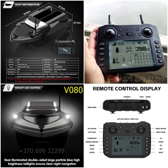Atnaujintas modelis. Flytec V080 pašarų laivelis. 180 taškų GPS+ tašė. 20000 baterija Atnaujintas modelis. Flytec V080 pašarų laivelis. 180 taškų GPS+ tašė. 20000 baterija