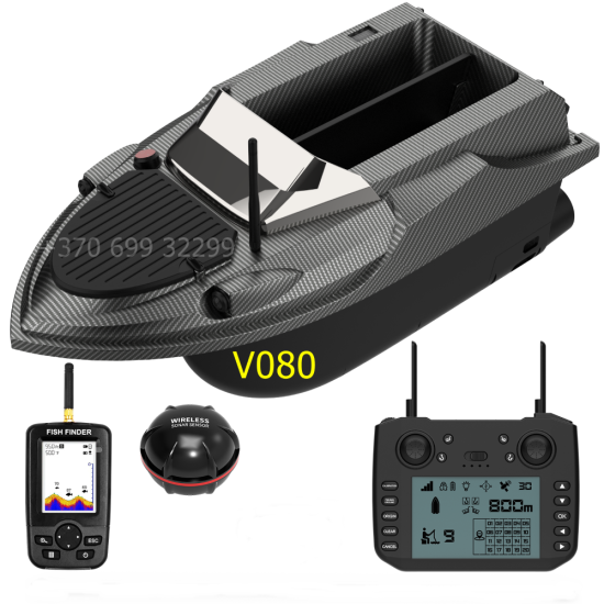 Atnaujintas modelis. Flytec V080 pašarų laivelis. 180 taškų GPS+ ECHOLOTAS+ tašė. 20000 baterija Atnaujintas modelis. Flytec V080 pašarų laivelis. 180 taškų GPS+ ECHOLOTAS+ tašė. 20000 baterija