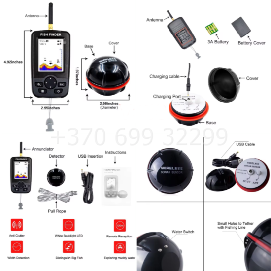 Atnaujintas modelis. Flytec V080 pašarų laivelis. 180 taškų GPS+ ECHOLOTAS+ tašė. 20000 baterija