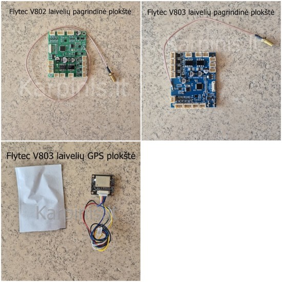 Flytec V802, V803 pagrindinė ir GPS plokštė Flytec V802, V803 pagrindinė ir GPS plokštė