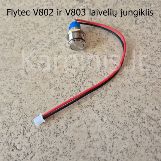 Flytec V802, V803, V600 įjungimo mygtukas Flytec V802, V803, V600 įjungimo mygtukas