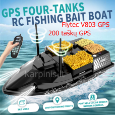 Flytec V803 GPS su 200 taškų GPS ir 12000mAh baterija