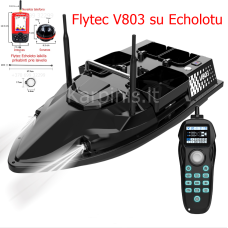 Flytec V803 GPS pašarų laivelis su GPS ir Echolotu. 12000mAh baterija