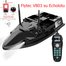 Flytec V803 GPS pašarų laivelis su GPS ir Echolotu. 12000mAh baterija