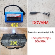 Flytec laivelio 12000mAh baterija ir tašė + DOVANA Flytec laivelio 12000mAh baterija ir tašė + DOVANA