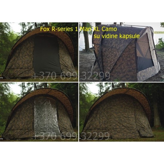 Fox R-Series 1-Man XL su vidine kapsule karpinė palapinė