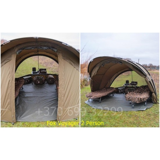 Fox Voyager 2 person bivvy 330 × 315 × 185 cm karpinė palapinė Fox Voyager 2 person bivvy 330 × 315 × 185 cm karpinė palapinė