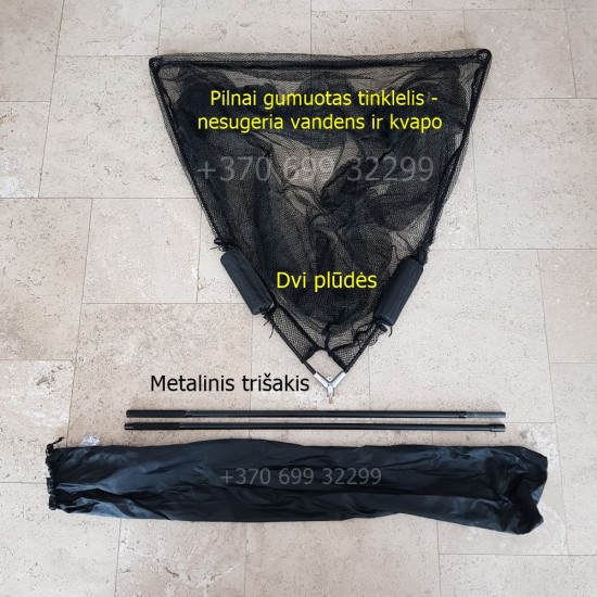 Karpinis graibštas 42' gumuotas su dviem plūdėm 