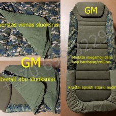 Miego sistema 5-season bed chair + sleeping bag 160 kg 211x88cm Miego sistema 5-season bed chair + sleeping bag 160 kg 211x88cm