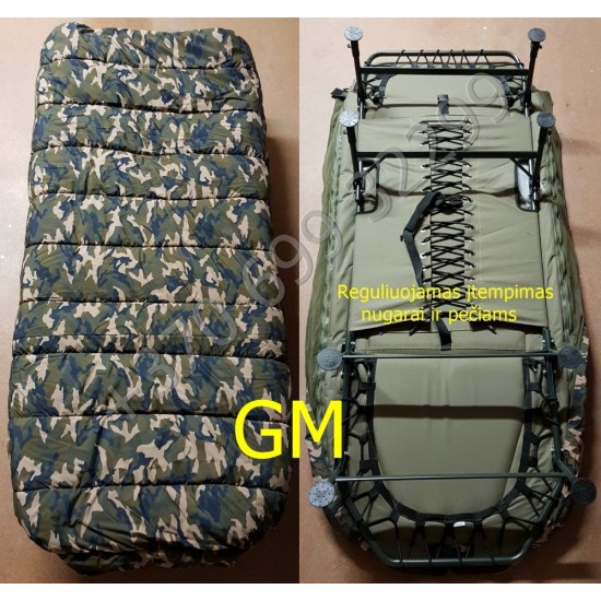 Miego sistema 5-season bed chair + sleeping bag 160 kg 211x88cm Miego sistema 5-season bed chair + sleeping bag 160 kg 211x88cm