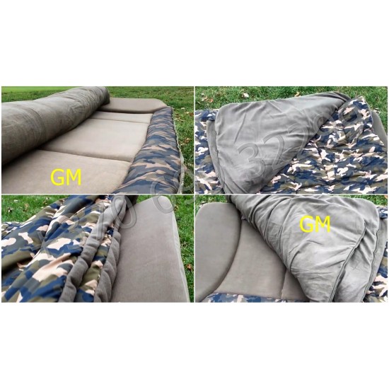 Miego sistema 5-season bed chair + sleeping bag 160 kg 211x88cm Miego sistema 5-season bed chair + sleeping bag 160 kg 211x88cm