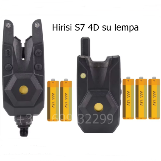 Kibimo indikatoriai signalizatoriai Hirisi S7 4D su kibimo lempa