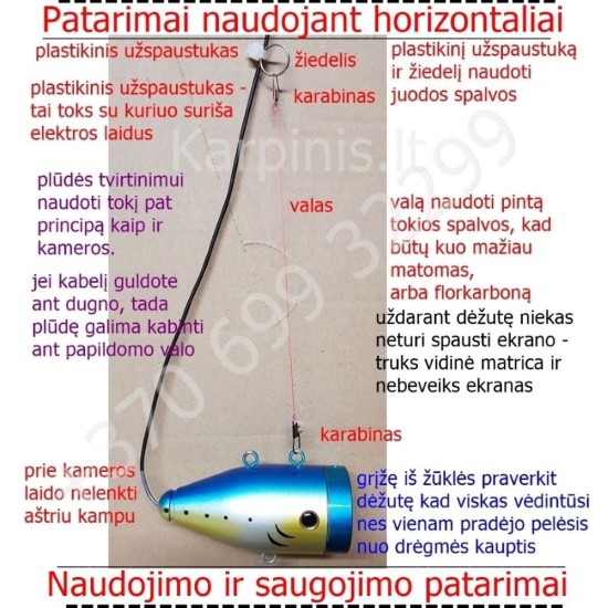Povandeninė kamera 9 colių ekranas Full HD raiška DVR įrašymas 15 metrų ir 30 metrų laidas Povandeninė kamera 9 colių ekranas Full HD raiška DVR įrašymas 15 metrų ir 30 metrų laidas