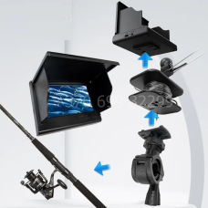 Povandeninė kamera 4.3 colio 1500 TVL 1080x720 HD raiška 20 metrų laidas