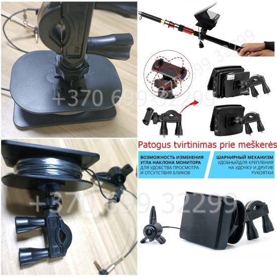Povandeninė kamera 4.3colio 1500 TVL 1080x720 HD raiška 20 metrų laidas Povandeninė kamera 4.3colio 1500 TVL 1080x720 HD raiška 20 metrų laidas