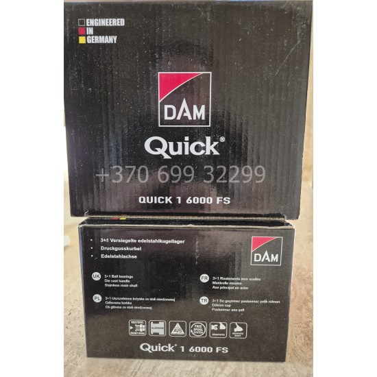 DAM Quick 1 6000 FS su Baitrunner karpinė ritė