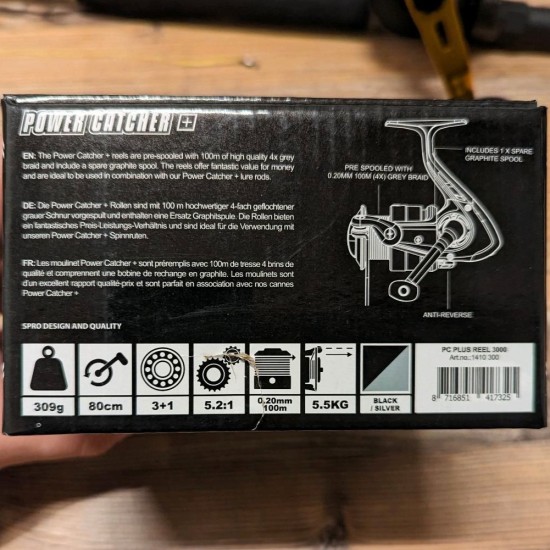 SPRO Powercatcher Plus 3000 ritė su pintu valu